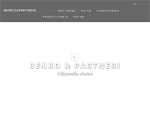 Tablet Screenshot of benko-partneri.com